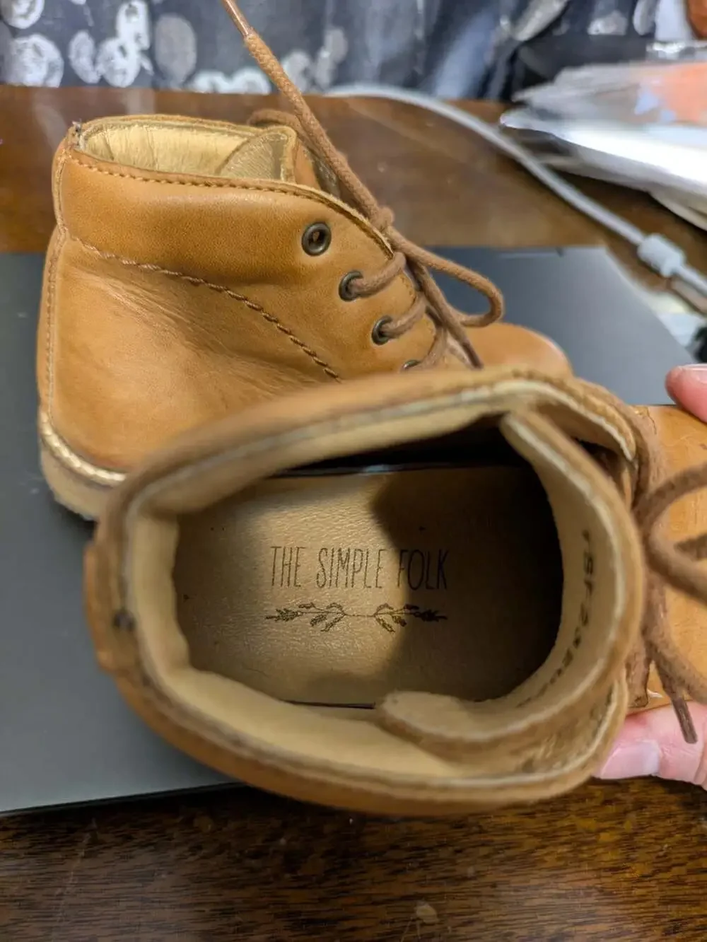 The Simple Folk The Perfect Boot Kids Size 23EU 7US Brown Leather Toddler Shoes